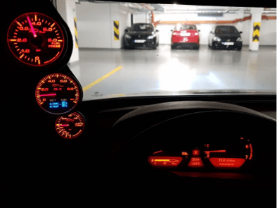 Přídavné budíky + čidla a kabeláž Alpina B7